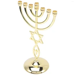 Kerzenhalter 7-köpfige Candelabra-Kelchmetallhalter Desktop Candlestick Tischdekor für Geschenke konisch modern