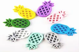 9 färger spädbarn ananas tanders småbarn frukt ananas soothers baby molar träning silikon teether baby tandleksaker m21778535149