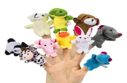 Chinese Zodiac 12pcslot Animals Cartoon Biological Finger Puppet Plush Toys Baby Favor Finger Dolls C468316629