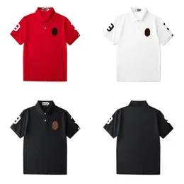 Designer-Polohemd für Herren, gesticktes Logo, einfache Mode, Sommer-Männer und Damen, lässig, lockerer Polo-Kragen, Kurzarm-T-Shirt