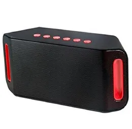 Högkvalitativ S204 trådlös högtalare Mini Portable Outdoor Card FM Radio Audio High Power Dual Subwoofer Bluetooth Speakers Good Sou3009674