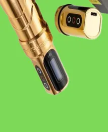 Máquina de tatuagem 2023 fluxo max 2 bateria poderosa bateria de lítio sem fio display led para maquiagem permanente artist8439985