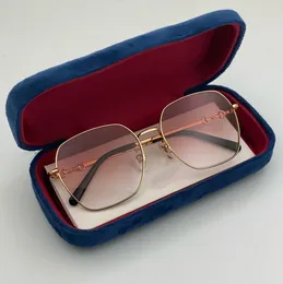 Luksusowe zupełnie nowe metalowe okulary przeciwsłoneczne dla mężczyzn i kobiet okulary przeciwsłoneczne kwadratowa rama Outdoor Cool DEISGN moda 1309 z oryginalną skrzynką