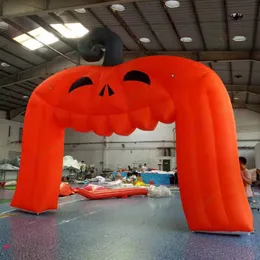 Outdoor Activities 10mWx5.5mH (33x18ft) with blower Halloween decoration inflatable pumpkin arch gate for