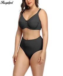 Plusgalpret Plus Size Mulheres Conjunto de Sutiã e Calcinha Sem Forro Ultra Fino Sutiã E F Cup 3848 com Cintura Alta Breve Sexy Ligerie Feminino810448241243