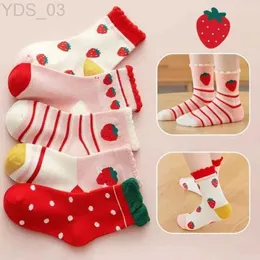 Kids Socks 5Pairs Children Socks Autumn and Winter Boys Mid Length Socks Cotton Girls Cartoon Socks Soft and Comfortable Kid Socks YQ240314