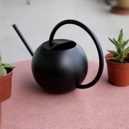 Cans Watering Can Matte Black Color Stainless Steel Pot Long Spout Indoors Home Plant Pot Bottle Watering Meaty Garden Tool