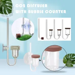 Equipment Aquarium CO2 Diffusor med bubbelräknare Twinstar Style Atomizer Akrylfisk Tank Aquatic Plants Accessories Supplies Sprayer