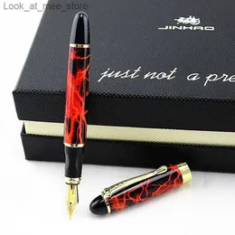 Fountain Penns Fountain Penns Jinhao X450 Luxury Color Fountain Pen Högkvalitativ metallfärgpennor för kontorsmaterial Skolmaterial Q240314