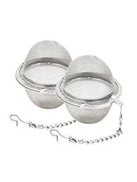 Edelstahl Mesh Tee Kugeln 5 cm Tee-ei Siebe Filter Intervall Diffusor Für Tee Küche Esszimmer Bar Werkzeuge WX93789749013