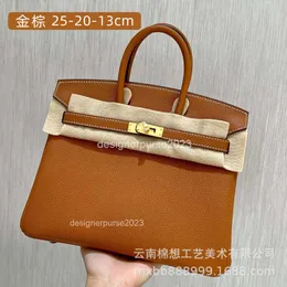 Klassische Rindsleder-Einkaufstasche 2024 Damenmode Litschi-Ledertasche Muster Stirnbandschicht Lässige hochwertige Handtaschen Umhängetasche Qe554LC9 REBE