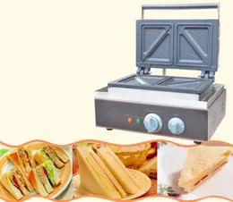 110V 220V Electric Baking Pann Commercial Sandwich Machine Breakfast Bread Toaster Oven Kitchen Equipment Waffle Machine9693197