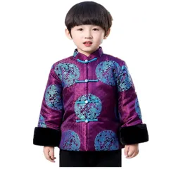 Pile Ragazzi Costume tradizionale cinese Cappotto Abbigliamento Bambini Giacca trapuntata Vestito per bambini Boy039s Capispalla Tang Suit Top Hanfu9824716