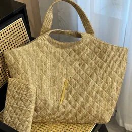 Großkapazität Einkaufstasche Webenhandtaschen Frauen Designer Umhängetasche mit Reißverschluss Brieftaschen Hardware Buchstabe Inneres Reißverschluss Tasche Hochwertige Kupplung