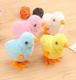 1st Cute Wind Up Chick Plush Animals Toy Kids Boy Girl Fyllda djur Chick Clockwork Walking Toys Children Fun Presents7990691