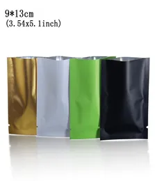 913cm Open Toped Heat Seal Vacuum Matte Mylar Aluminium Foil Packing Pouch Ferment Powder Storage Bags 200pcslot8208866