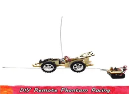 تجربة العلوم الخشبية تجميع لعبة DIY Remote Phantom Racing Brain تحسين القدرة