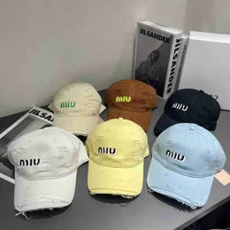 Designer Couples Spring Sports Designer Ball Caps Candy Letter Print casquette Outdoor Travel Hole 6 Colors cap 6Q4S 600K