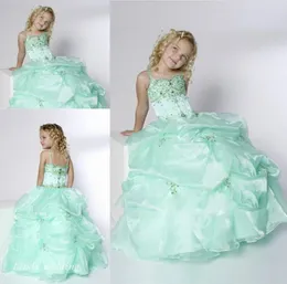 Süßes mintgrünes Girl039s-Festzugkleid, Prinzessin, Ballkleid, Party, Cupcake-Abschlussballkleid für kurzes Mädchen, hübsches Kleid für kleines Kind2528991