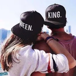 Whole- Men Women Couple Baseball Cap KING QUEEN Embroidery Snapback Hat Acrylic Gifts Fashion Hip-hop Caps262q