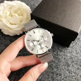 2024 Titta på herr Three Eyes Watch Designer Woman With Box Auto Movement 40mm Quartz Business High Quality White Casual Watchs Montre de Luxe