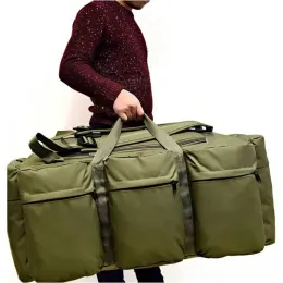 Bolsas 90L de grande capacidade Man Backpack Tactical Sacos de assalto militar 900d Bacha de camping à prova d'água à prova d'água Rucksack
