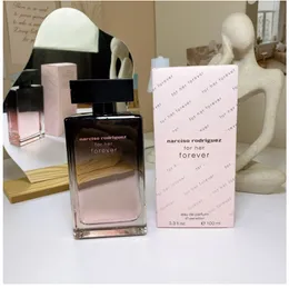 Designer For Her Forever Perfume 100ml Fragranza da donna Eau De Parfum 3,3 once Odore a lunga durata EDP Lady Perfumes Pure Fleur Musc Noir Rose Colonia nave veloce