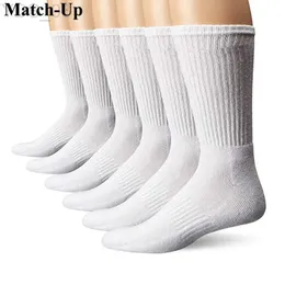 Skarpetki dla dzieci Mens Sport Crew Terry Socks Athletical Socks (6 par) YQ240314