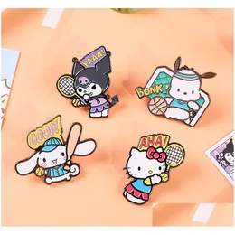 Acessórios dos desenhos animados Gatos Kuromi Pin Cute Filmes Jogos Hard Esmalte Pins Coletar Metal Dos Desenhos Animados Broche Drop Delivery Bebê, Crianças Maternidade Dhft5