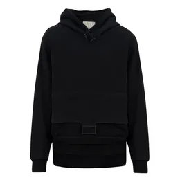 Handgjorda sömnadsdesigner hoodies män designer vinter tröjor huvtröja långa ärmar lösa bomullsrock huvtröja herr kvinna kläder svart 01