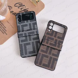 Luksusowe FD Fibre Cloth Skin Pose Telefen dla Samsung Z Flip 5 3 4 Fashion Flip3 Flip4 Flip4 Protection Cover Galaxy S24 S23 Ultra S22 S21 S20 Plus Note 20 10 Pro