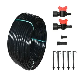 Reels 16mm 20mm PE Pipe 5/8" DN15 With tap LDPE Tube Garden Irrigation Greenhouse Watering Hose 10m 15m