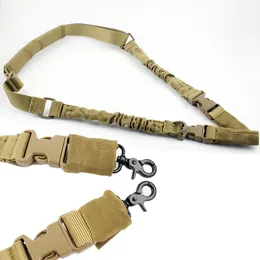 Amazon's best-selling American style nylon double point round head lanyard mission rope tactical shoulder strap real person CS tactical equipment