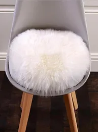 Copertina di tappeti per sedia per sedia da letto in lana artificiale sedile da tappeto peloso caldo tappeto di pelliccia tappeto da 3030 cm tappeto di pelle piccola morbida1801858