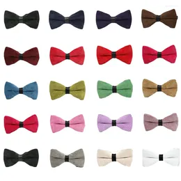 Bow Ties Erkekler Business Bowtie Düğün Partisi Resmi Ayarlanabilir Kravat Ön-Bağlı Bowties Bwtqn20002