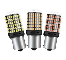 T20 7440 W21W LED ampuller 3014 144SMD LED CANBUS HATA YOK 1156 BA15S P21W BAU15S PY21W LED lamba Araba dönüş sinyali ışığı Flash5090931