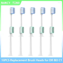 Vacuum Sealed Packed Replacement Brush Heads For DR BEI C1 Oral Soft Sonic Electric Toothbrush DuPont Cleaning Nozzles