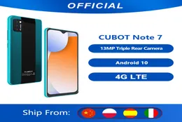 Cubot Note 7 Smartphone Triple Camera 13MP 4G LTE 55 tum skärm 3100mAh Android 10 Dual Sim Card Mobile Face Unlock4014728