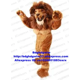 Mascot kostymer brun manlig lejon maskot kostym vuxen tecknad karaktär outfit kostym bröllop firande storskaliga aktiviteter zx1003