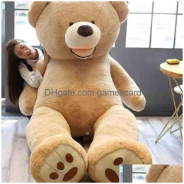 Stuffed & Plush Animals 100-260Cm Nt Unstuffed Empty Teddy Bear Skin Coat Soft Big Shell Semi-Finished P Boys Classic Kids Doll Gift D Dhyru