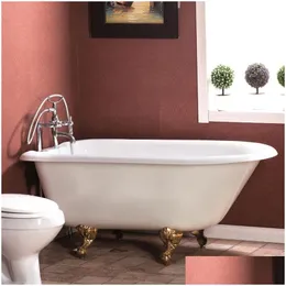 バスタブは小さな家庭用独立した浴室の備品のための鉄の浴槽を鋳造します