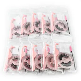 Wholesale Items Lashes Eye Bulk Lots 41050100 PCS Natural Long False Eyelashes Fluffy Wispy Faux 3D Mink Soft Handmade 240305