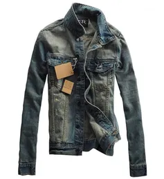 MEN039S Ceketler Bütün McCkle Marka Tasarımcısı Mens Çizilmiş Jean Moda Vintage Fit denim ceketi Dönüşü Yatak CAS1363223