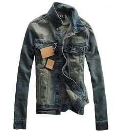 Men039s Jacken Ganze MCCKLE Marke Designer Herren Zerkratzt Jean Mode Vintage Slim Fit Denim Jacke Drehen Unten Kragen Cas1363223