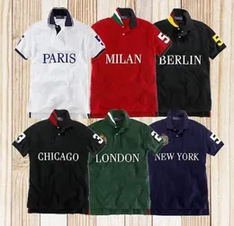 City Edition Polos broderade brev Paris Milan Dubai New York Berlin Los Angeles Madrid Chicago Tokyo Rome London