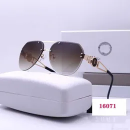 Tasarımcı Tasarımcı Güneş Gözlüğü Erkek ve Kadınlar Işık Güneş Gözlüğü Moda Lüks Çerçevesiz Çift Kesim Pc Lens Moda Trendi Goggles Gözlükleri Vveess Mektupları T4GE