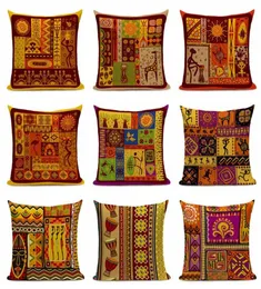 Capa de almofada de decoração africana 45cm casa de coussin sofá decorativo vintage fronha de almofada tribal cojin3038793