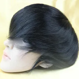 11b234 Newest India human Hair mens toupee 8quotx 10quothair toppers men039s hair systems pieces Mono base3127232