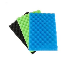 Accessories The Garden Fish Pond Filter Foam Sponge Set 17" x 11" (1 x Blue Coarse, 1 x Black Medium, 1 x Green Fine)