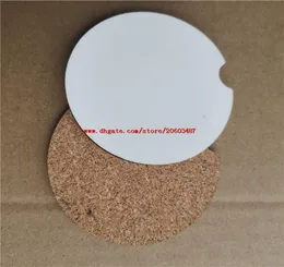 new arrival sublimation wooden mdf blank car coasters transfer printing coaster with cork and Nonslip factory 6894955